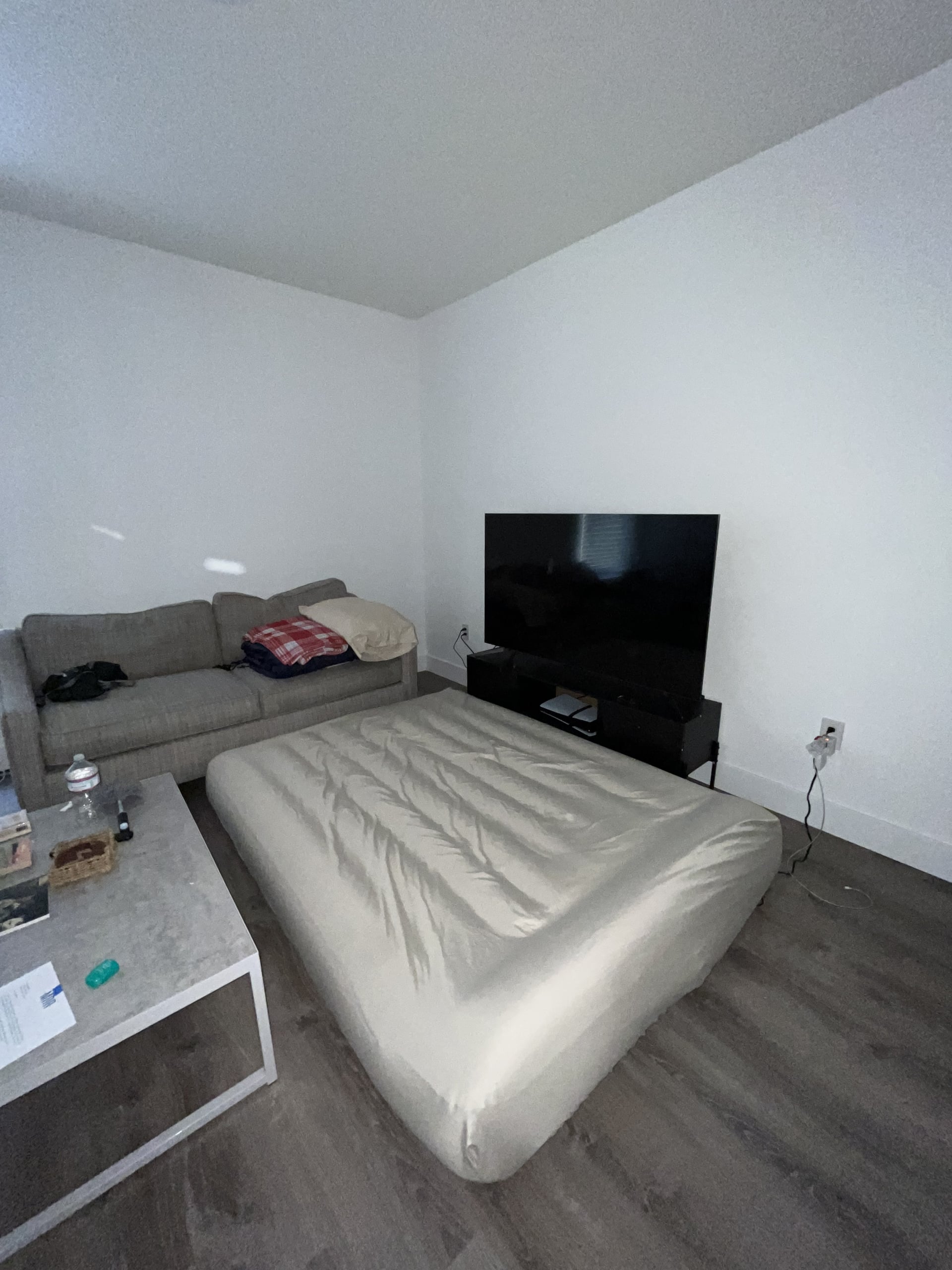 living room became bedroom